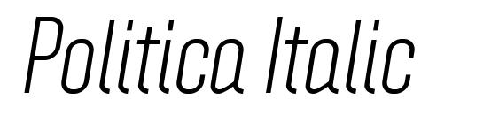 шрифт Politica Italic, бесплатный шрифт Politica Italic, предварительный просмотр шрифта Politica Italic