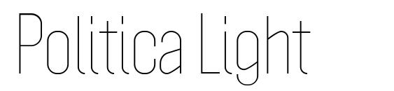 шрифт Politica Light, бесплатный шрифт Politica Light, предварительный просмотр шрифта Politica Light
