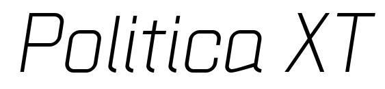 Politica XT Italic Font