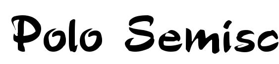 шрифт Polo Semiscript Regular, бесплатный шрифт Polo Semiscript Regular, предварительный просмотр шрифта Polo Semiscript Regular