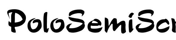шрифт PoloSemiScript, бесплатный шрифт PoloSemiScript, предварительный просмотр шрифта PoloSemiScript