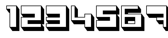 Polygon power Font, Number Fonts