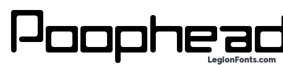 шрифт Poophead, бесплатный шрифт Poophead, предварительный просмотр шрифта Poophead