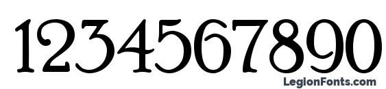 Poor Richard Font, Number Fonts