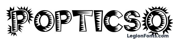 PopticsOne font, free PopticsOne font, preview PopticsOne font