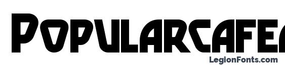 Popularcafeaa font, free Popularcafeaa font, preview Popularcafeaa font