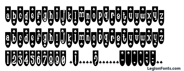 glyphs Populuxe Spade font, сharacters Populuxe Spade font, symbols Populuxe Spade font, character map Populuxe Spade font, preview Populuxe Spade font, abc Populuxe Spade font, Populuxe Spade font