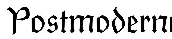 шрифт PostmoderneFraktur, бесплатный шрифт PostmoderneFraktur, предварительный просмотр шрифта PostmoderneFraktur