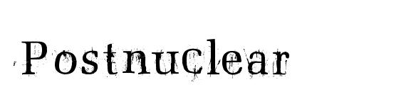 Postnuclear font, free Postnuclear font, preview Postnuclear font