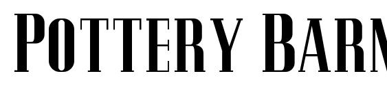 Pottery Barn font, free Pottery Barn font, preview Pottery Barn font