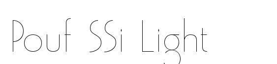 Pouf SSi Light font, free Pouf SSi Light font, preview Pouf SSi Light font