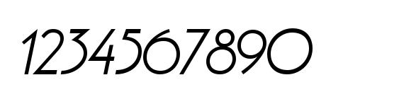 Pouf SSi Semi Bold Italic Font, Number Fonts