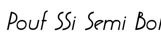 Pouf SSi Semi Bold Italic Font