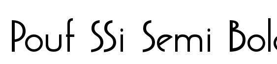 Pouf SSi Semi Bold font, free Pouf SSi Semi Bold font, preview Pouf SSi Semi Bold font