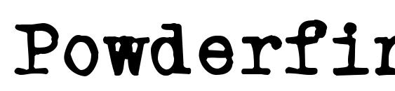 Powderfinger type font, free Powderfinger type font, preview Powderfinger type font