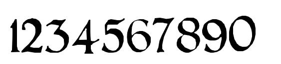 PR Celtic Narrow Font, Number Fonts