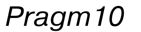 Pragm10 font, free Pragm10 font, preview Pragm10 font