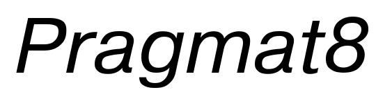 Pragmat8 font, free Pragmat8 font, preview Pragmat8 font