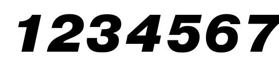 Pragmatica Black Oblique Font, Number Fonts