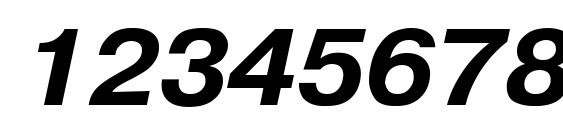 Pragmatica Bold Italic.001.001 Font, Number Fonts