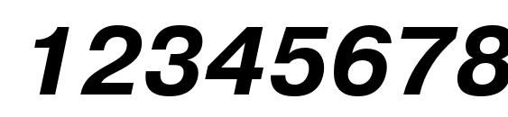 Pragmatica Bold Obl Font, Number Fonts