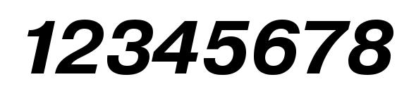 Pragmatica Bold Oblique Font, Number Fonts