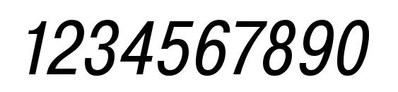 Pragmatica Condensed Oblique Font, Number Fonts