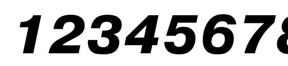 Pragmatica ExtraBold Oblique Font, Number Fonts