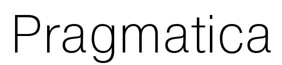 Pragmatica ExtraLight Reg Font