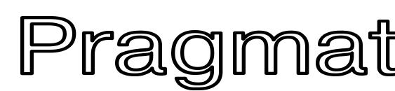 Pragmatica HW Bold Font, TTF Fonts