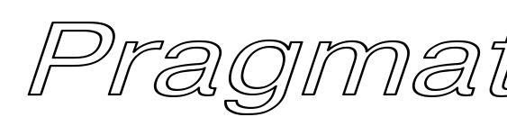 Pragmatica HW Italic font, free Pragmatica HW Italic font, preview Pragmatica HW Italic font