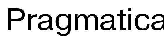 Pragmatica plain Font, All Fonts