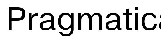 Pragmatica regular font, free Pragmatica regular font, preview Pragmatica regular font