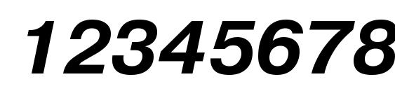 PragmaticaBTT BoldItalic Font, Number Fonts