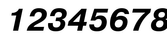 Pragmaticac bolditalic Font, Number Fonts