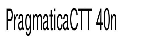 PragmaticaCTT 40n Font