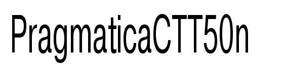 PragmaticaCTT50n font, free PragmaticaCTT50n font, preview PragmaticaCTT50n font
