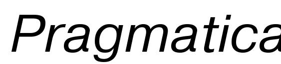 PragmaticaMGTT Italic Font