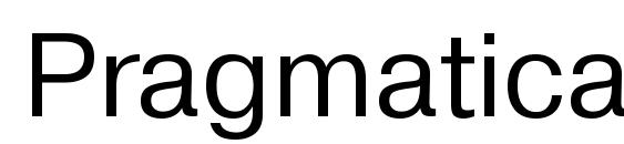 PragmaticaMGTT Normal Font