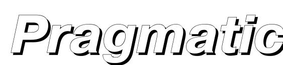 Pragmaticashadowc italic Font, Free Fonts