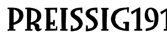 Preissig1918 Font