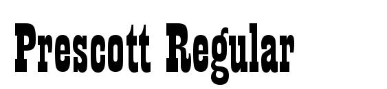 Prescott Regular Font, Free Fonts