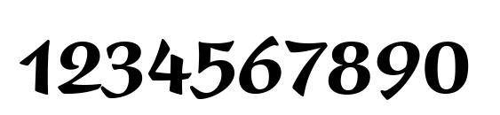 Present LT Black Condensed Font, Number Fonts