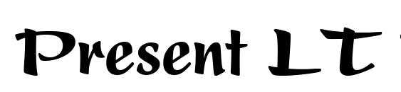 Present LT Black Condensed Font