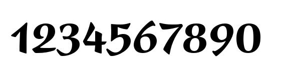 PresentLTStd BlackCondensed Font, Number Fonts