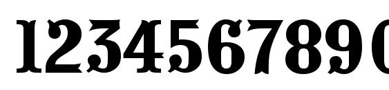 Presentum regular Font, Number Fonts