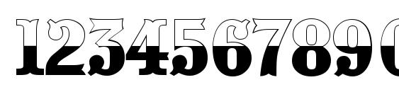 Presentumb&w regular Font, Number Fonts