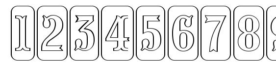 Presentumnrcmdcotl regular Font, Number Fonts