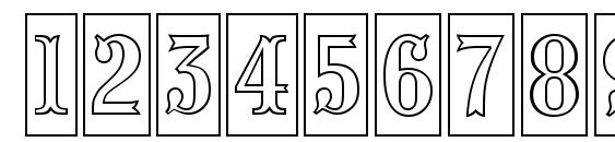 Presentumnrcmotl regular Font, Number Fonts