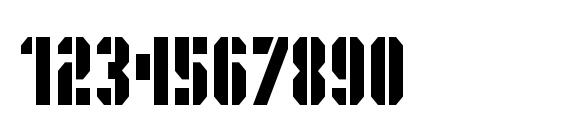 PresidentGas Font, Number Fonts